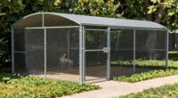 secure outdoor kennel barriers