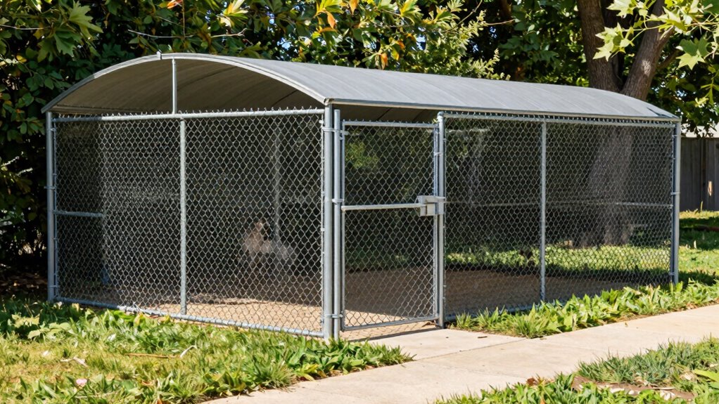 secure outdoor kennel barriers