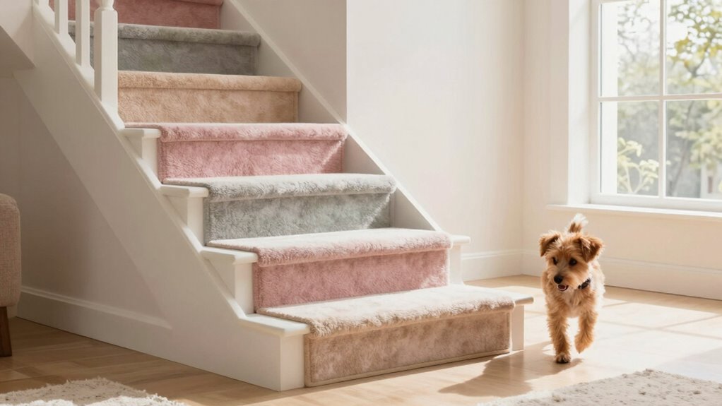 supportive non slip cushioned stairs
