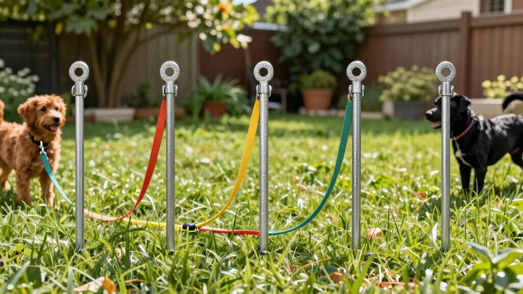 top heavy duty dog stakes