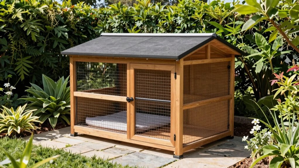 top outdoor kennels with roof