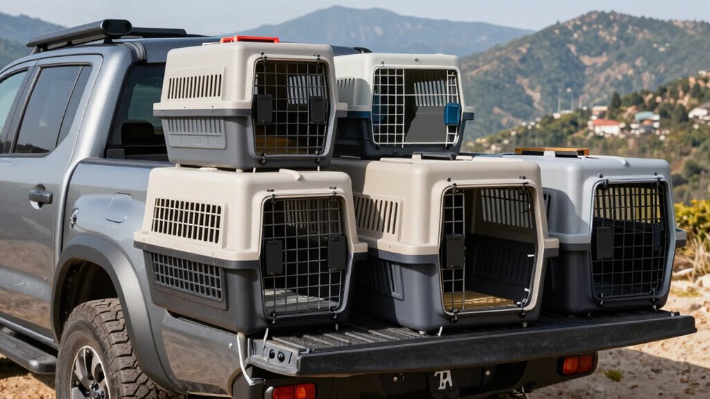 top truck bed dog crates