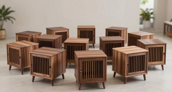 top wooden dog crate tables