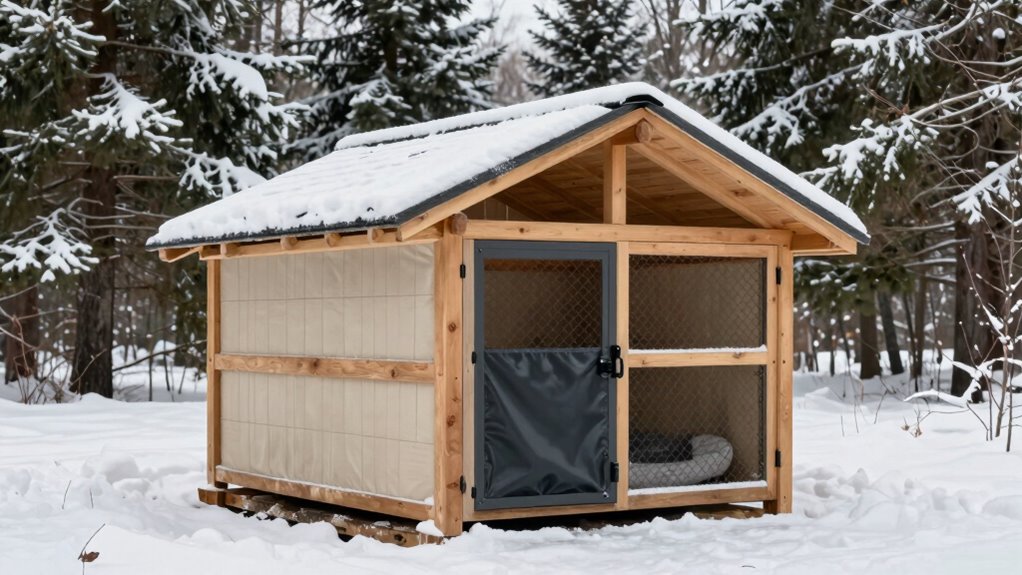 winter dog kennel essentials