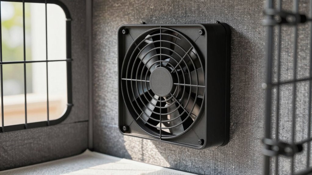 choosing dog crate fans