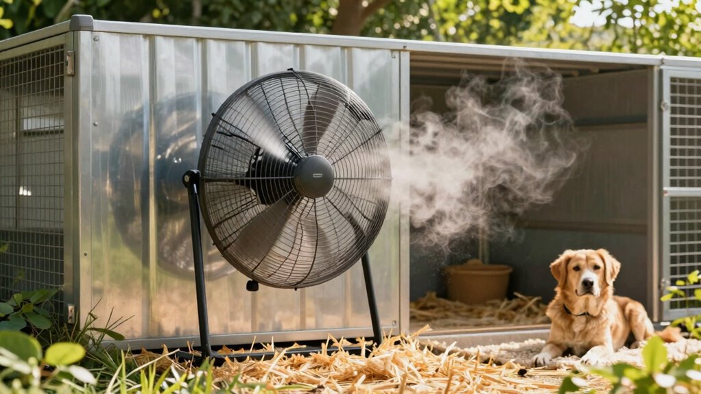 top dog kennel cooling fans