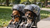 top large dual dog strollers
