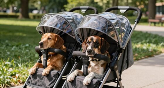top large dual dog strollers