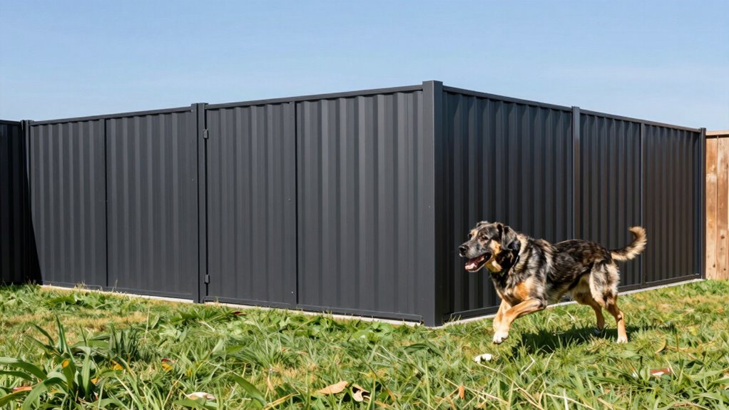 top no dig dog fence panels
