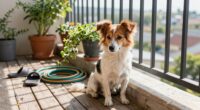balcony dogs require oversight