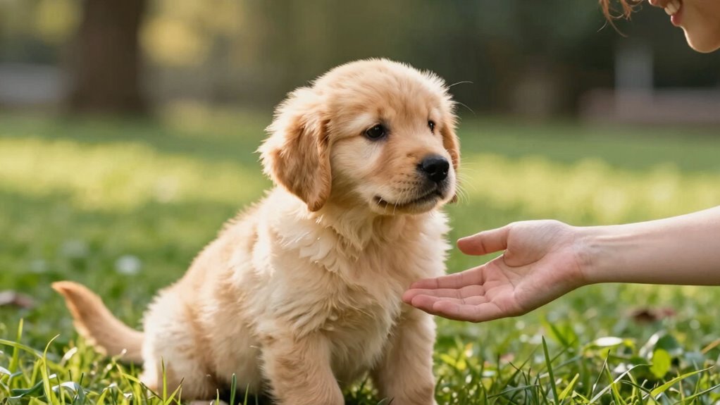 calm consistent puppy greetings