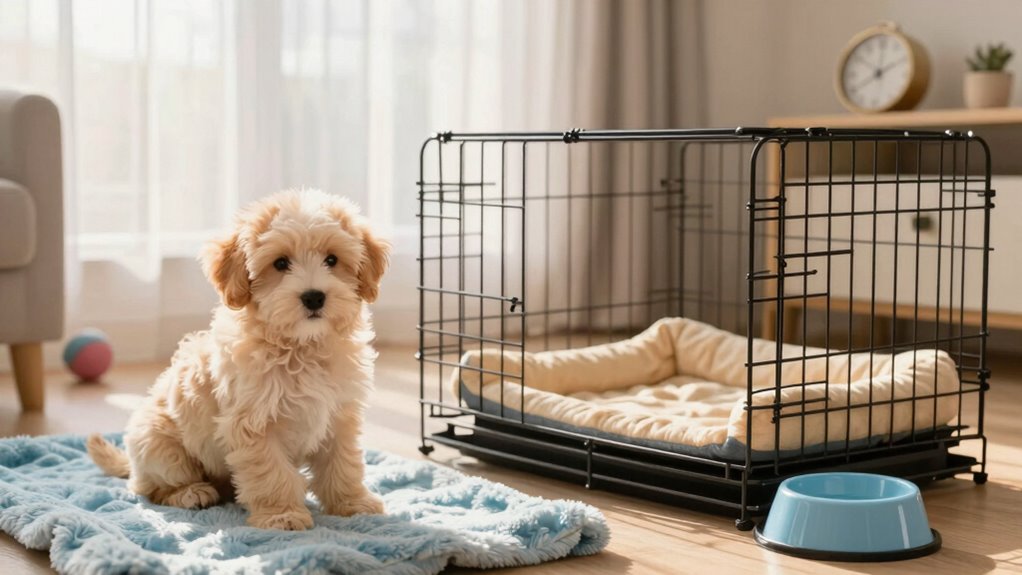 calm consistent puppy mornings