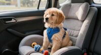 calm dog during travel