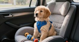 calm dog during travel