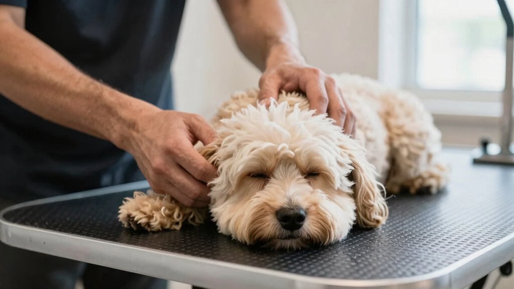 consistent gentle grooming routine