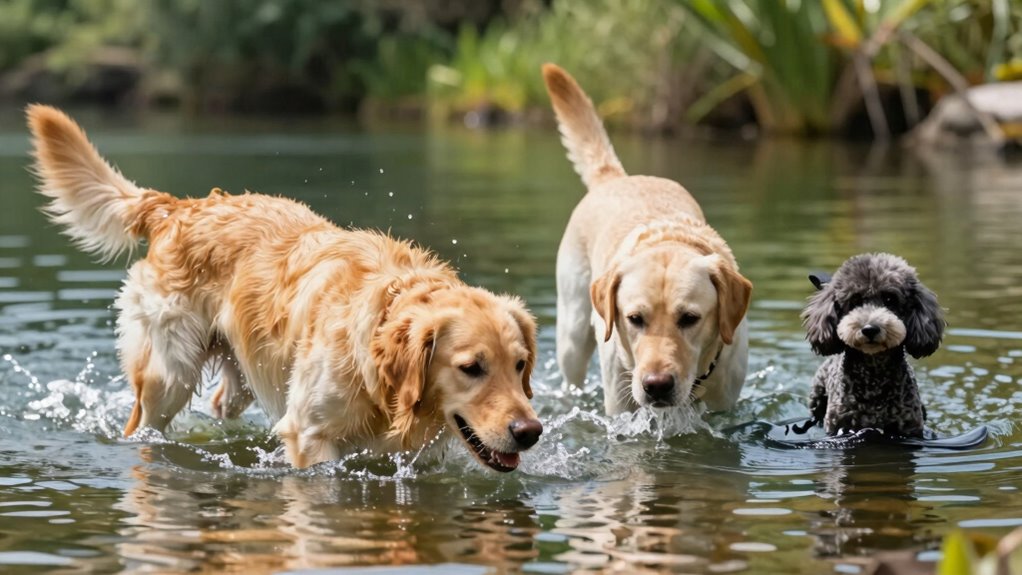 different water loving dog breeds