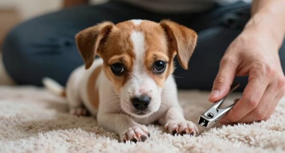 dog anxiety during nail trimming