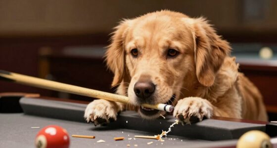dog disrupts trained cue