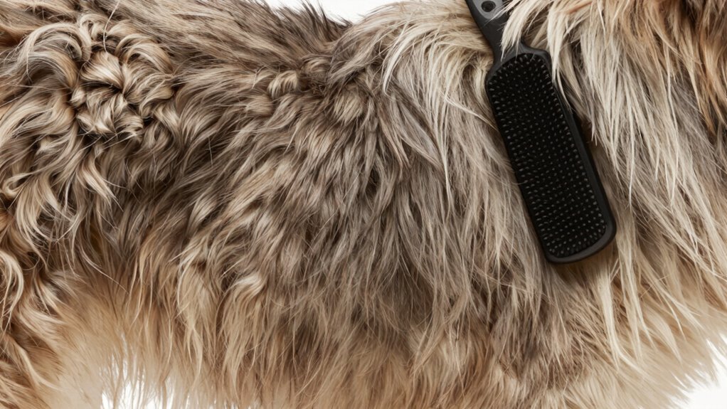 double coat grooming brush