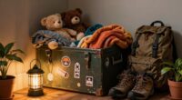 ease crate with familiar items