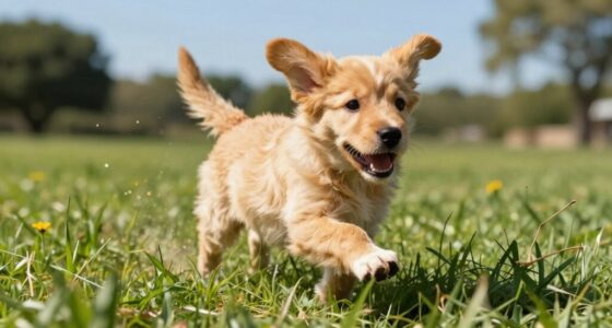 excited puppy energy surges