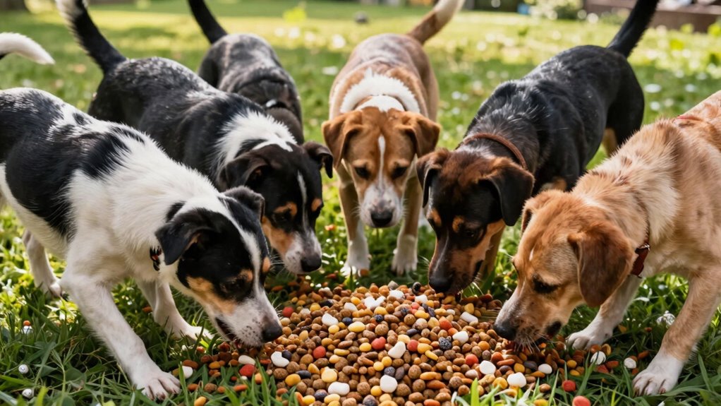 food scatter games relax dogs