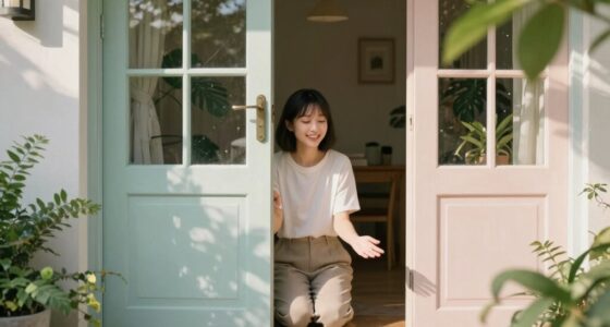 gentle door greeting routine