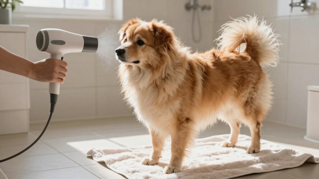 gentle thorough dog drying