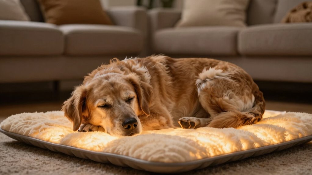 heated mats support senior dogs