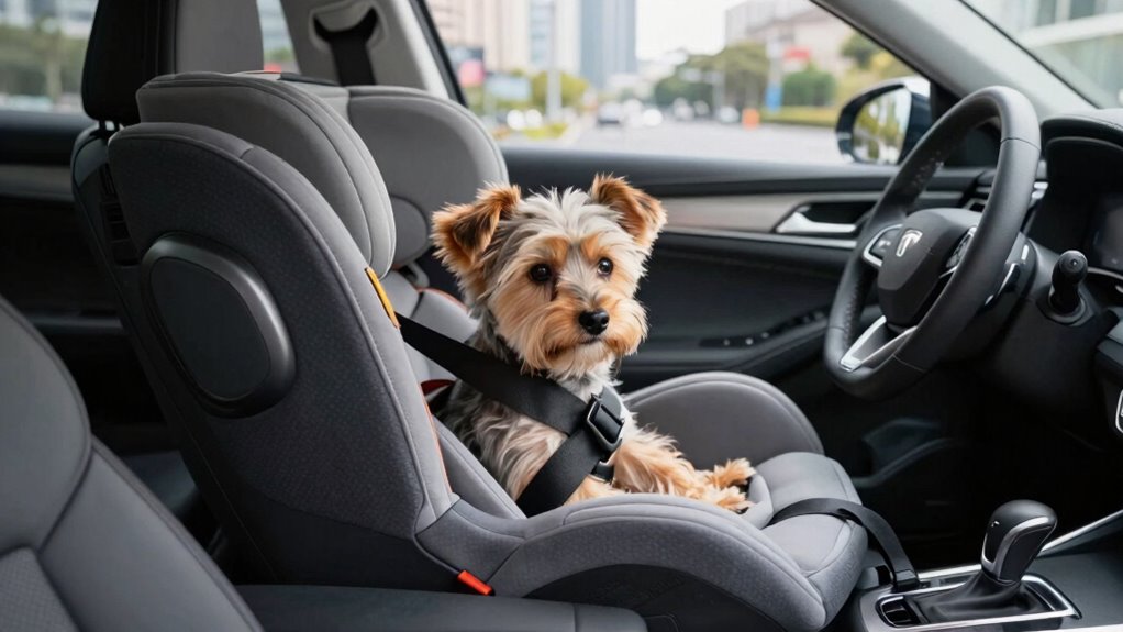 incorrect dog seat placement