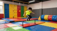 indoor rainy day obstacle course