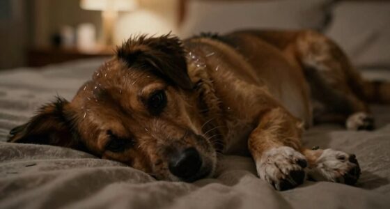 nighttime dog scratching