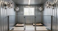 optimized kennel airflow placement