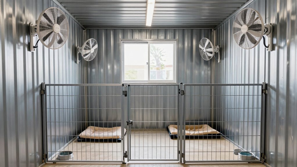 optimized kennel airflow placement