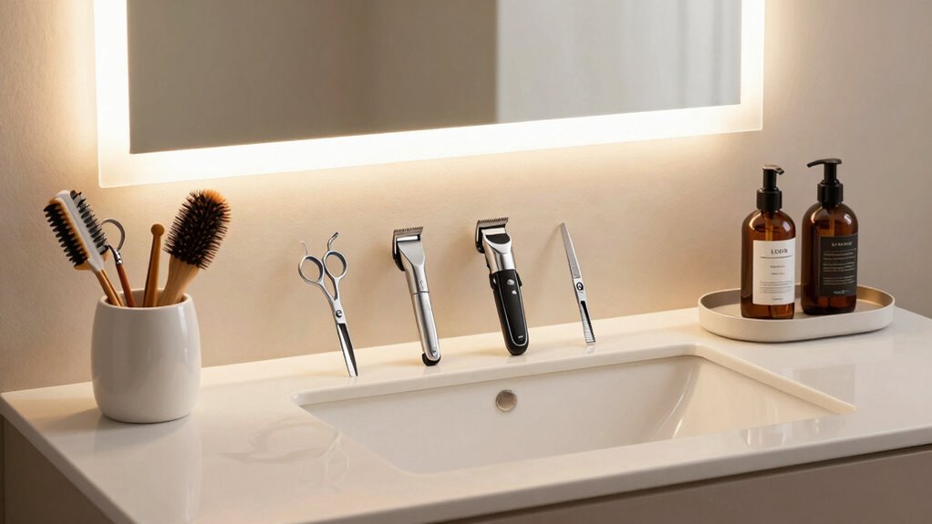 organized home grooming essentials