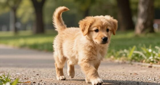 puppy confidence walking exercise