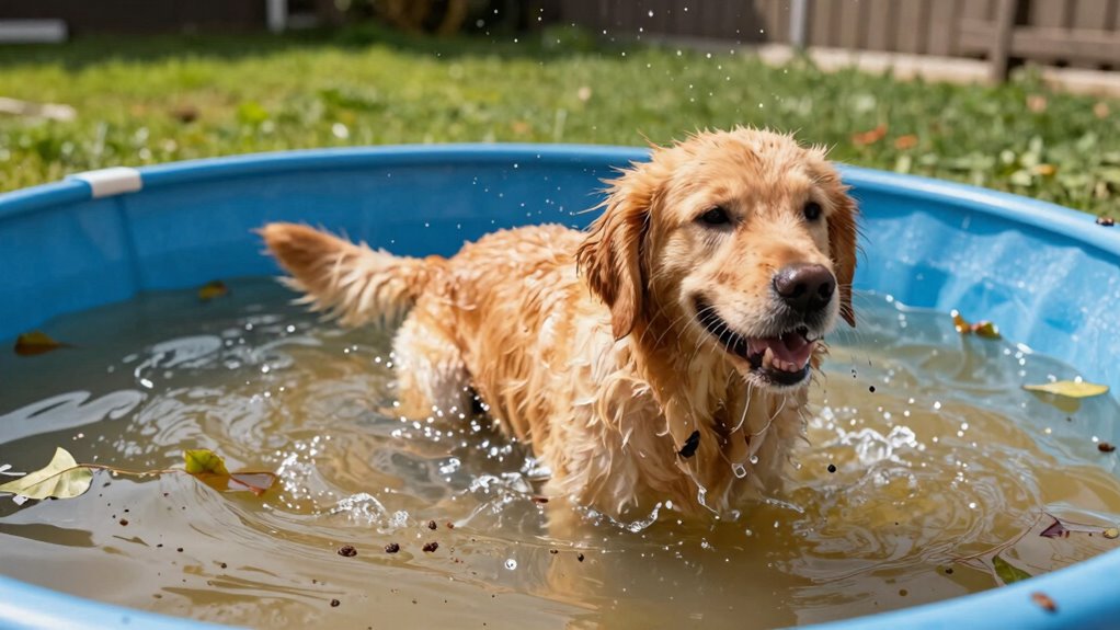 regular outdoor pool maintenance