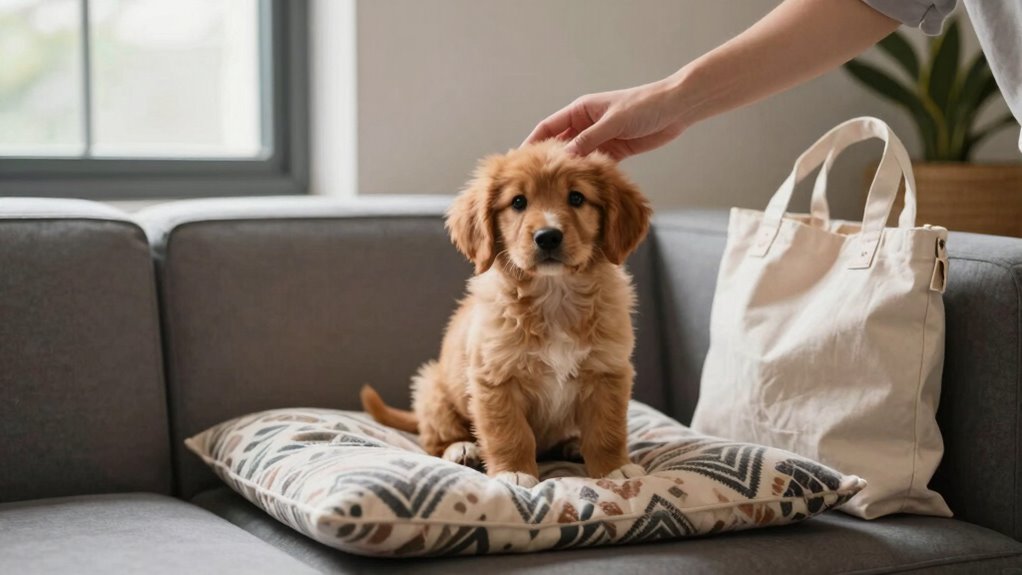 stop carrying puppy around