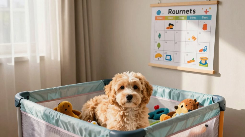 structured puppy care routine