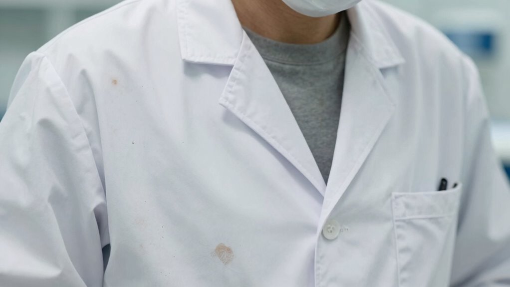 white coats reveal dirt