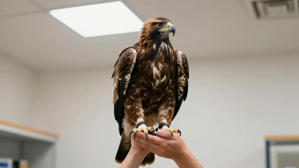 Big Bear eaglet Sandy took a scary tumble. See how she's doing