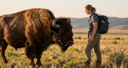 Bison Attack Yellowstone