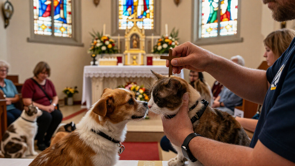 Annual Blessing Of The Pets At St. Raphael Church Brings Pet Community Together