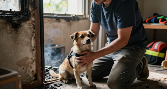 Dog Rescued From Fire In Kyiv's Podilskyi District