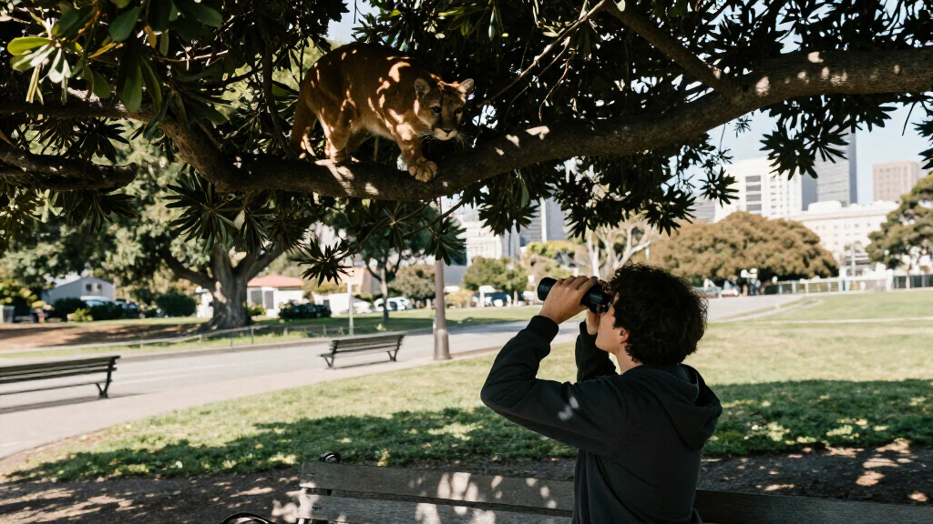 Mountain Lion Believed To Be In Tree In S.F.’s Panhandle; May Be There Overnight - San Francisco Chronicle