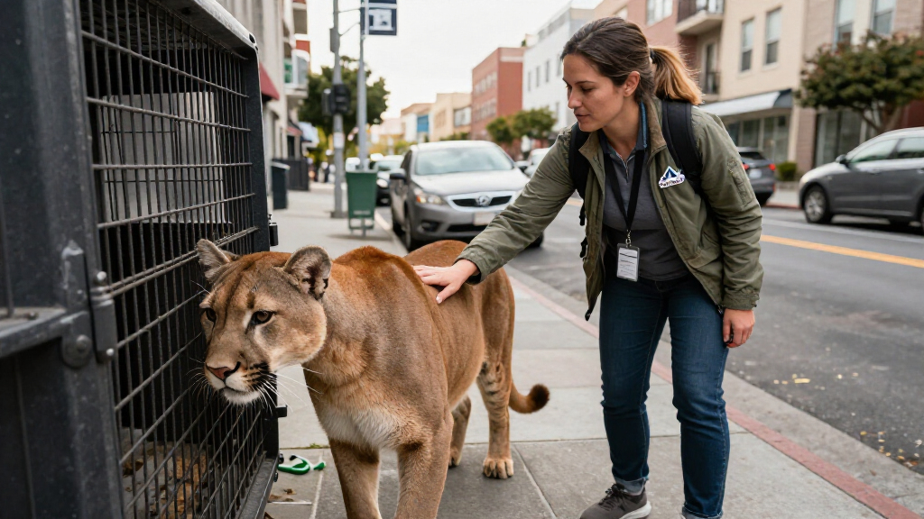 Mountain Lion Captured After Roaming San Francisco Streets - NBC News