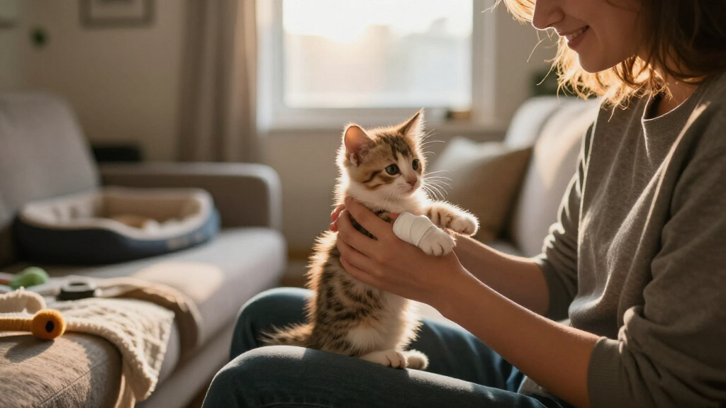 Rescued Kitten Thrives After Life-Changing Surgery